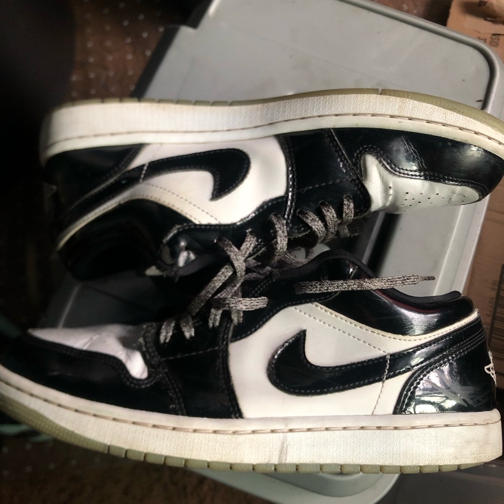 Jordan Black and White Sneakers